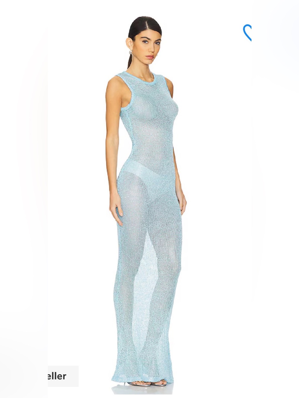 SUPERDOWN Alix Maxi Dress in BLUE S BEACH COVER UP (damage)